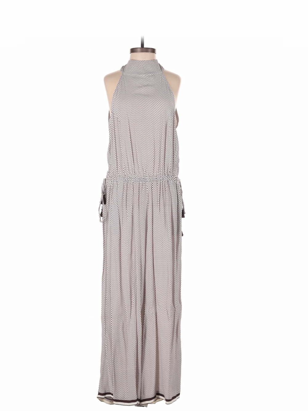 Faithfull the Brand Promenade Romper Halter Open Back Tassel Boho XS